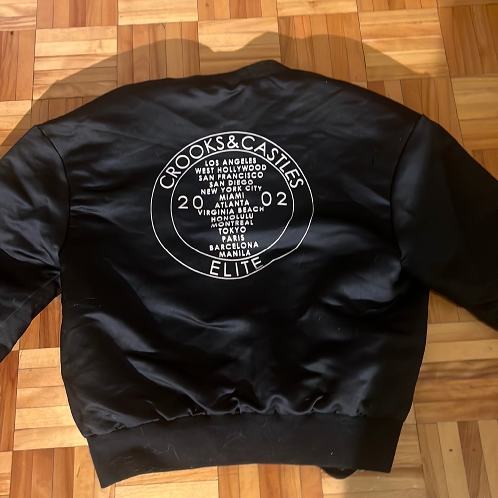 Crooks and Castles Satin Bomber Jacket